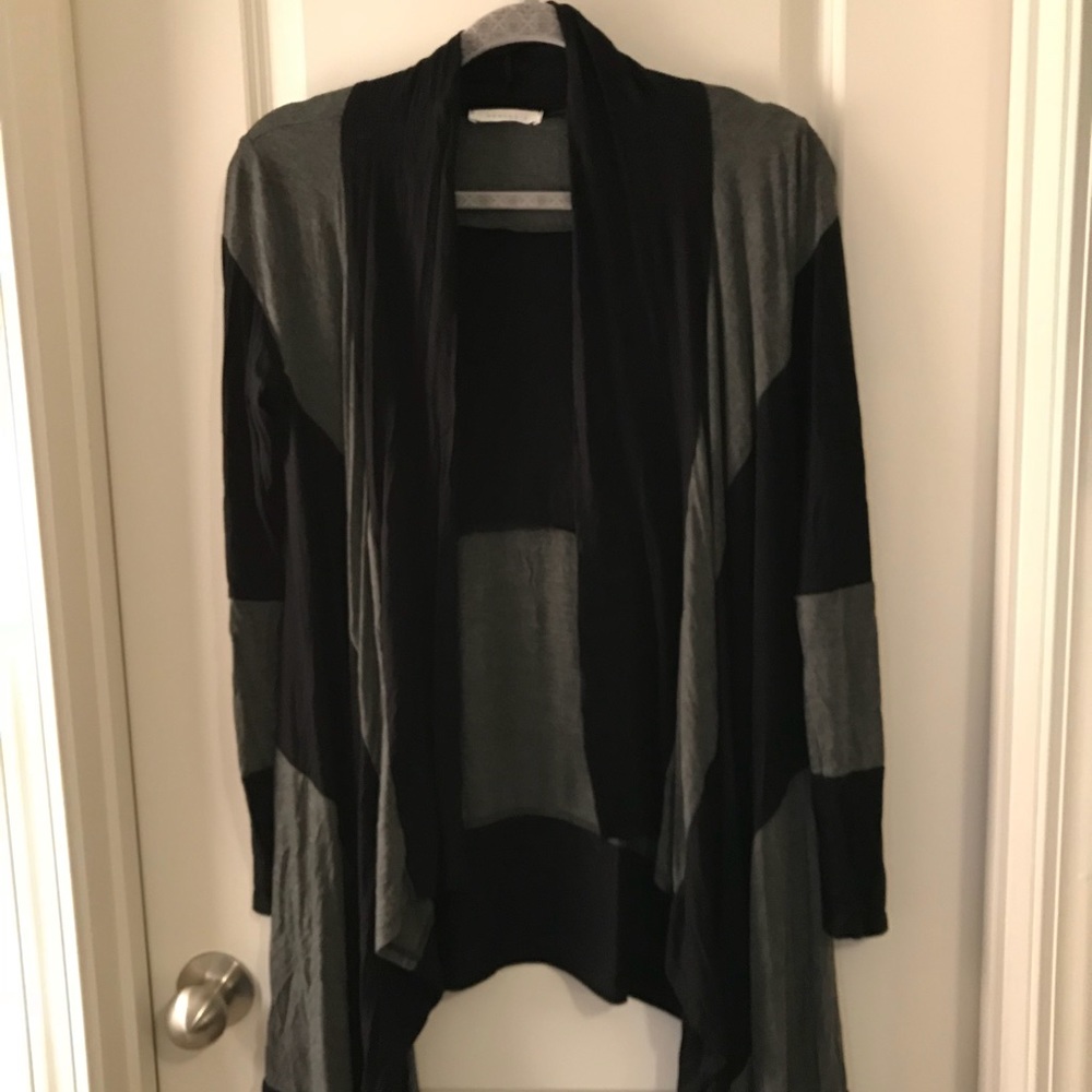 Black and charcoal cardigan
